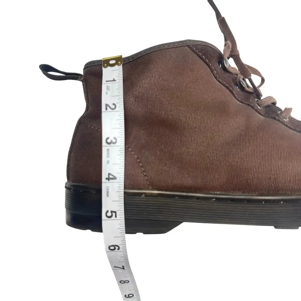 Dr. Martens | Unisex | Coburg Brown Canvas Suede Ankle Chukka Boots | M 10 W 11